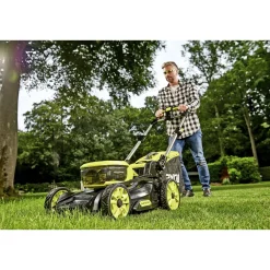 RYOBI MAX POWER RY36LMX46A-240 PLÆNEKLIPPER AKKU 36V MED BATTERI OG LADER