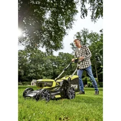 RYOBI MAX POWER RY36LMX46A-240 PLÆNEKLIPPER AKKU 36V MED BATTERI OG LADER