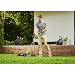 RYOBI PLÆNEKLIPPER/ - TRIMMER AKKU 18V UDEN BATTERI OG LADER