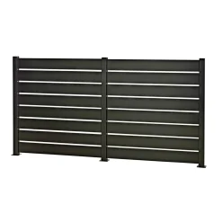 SKAGEN SYSTEMHEGN PANEL SORT ALUMINIUM 0.60 X 92 X 86 CM