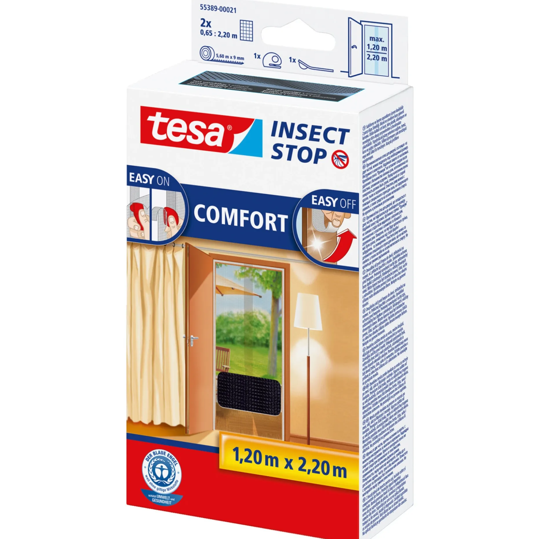 TESA COMFORT TIL DØR INSEKTNET 0,65X2,2M