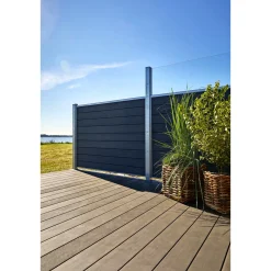 WIMEX FUR CLASSIC V-PROFIL M/GLAS HEGNSFAG KOKSGRÅ 189.50 X 140 CM